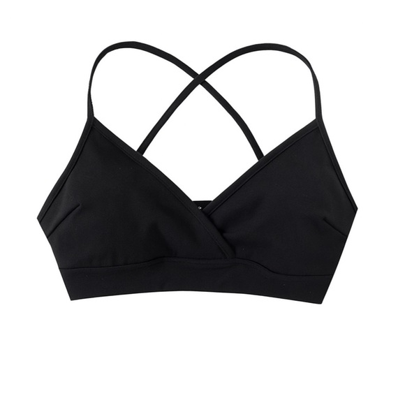NWT Fashion Brand Company Black Crossback Yoga/Swim Bra Size 1X - Picture 1 of 5